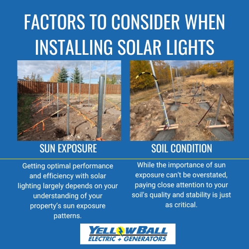 factors to consider when having solar lighting and installation