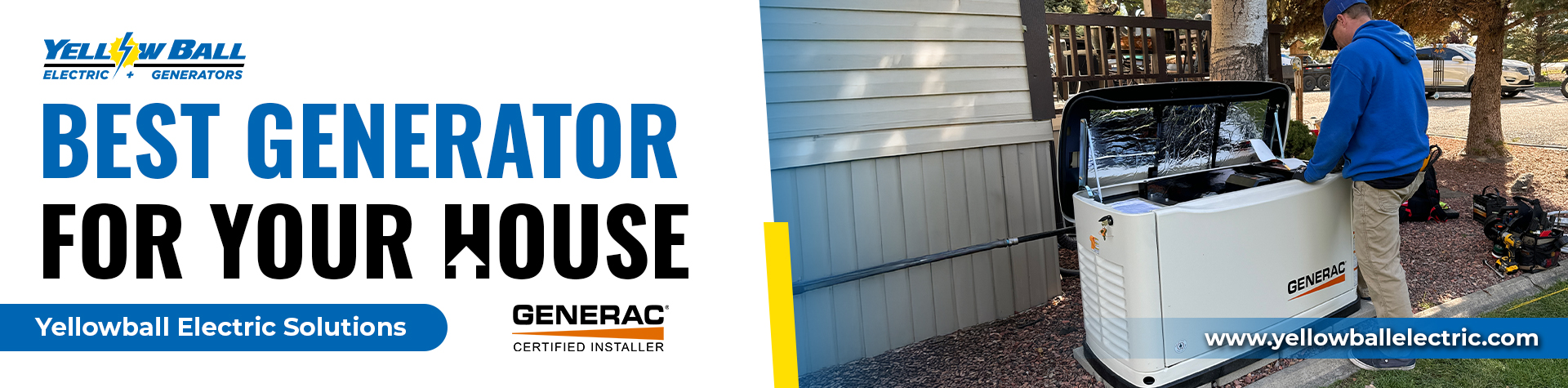 Generac | generator for house | Yellowball Electric Solutions
